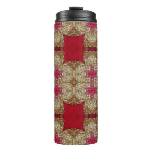 Gold pattern cement wall closeabstract, ancient thermal tumbler