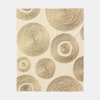 Gold pattern: shiny abstract luxury design fleece blanket