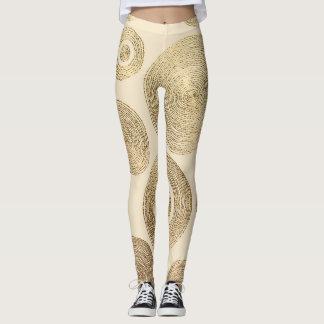 Gold pattern: shiny abstract luxury design leggings