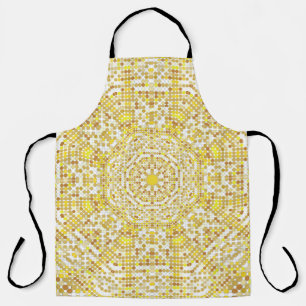 Gold pattern texture with golden mosaics in the By Apron