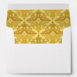 Gold Patterned and Pearls Envelopes