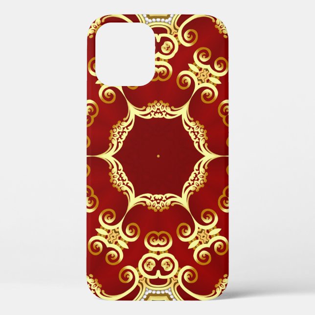 Gold pearl: decorative frame illustration. Case-Mate iPhone case (Back)