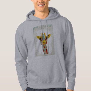 Gold Peeking Giraffe Hoody