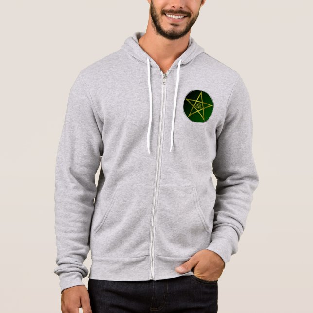 Gold pentacle hoodie (Front)