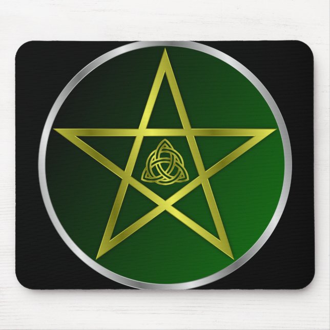 Gold pentacle mouse pad (Front)