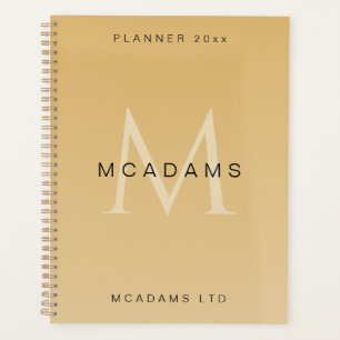 Gold Personalised Business Planner