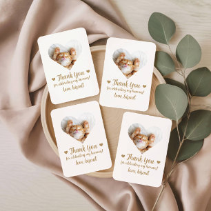 Gold Photo Cat Wedding Favour Playing Cards
