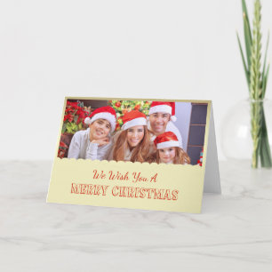 Gold photo Christmas Card