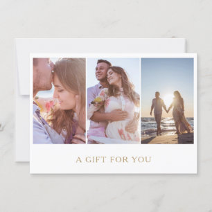 Gold Photo Collage Photography Gift Certificate