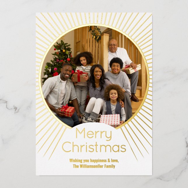 Gold Photo Family Christmas (Front)