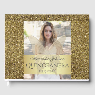 Gold Photo Guest Book