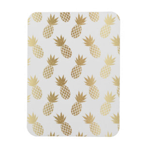 Gold Pineapple Pattern Magnet