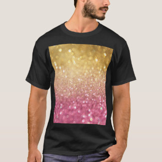 Gold Pink Bokeh: Abstract Lights T-Shirt