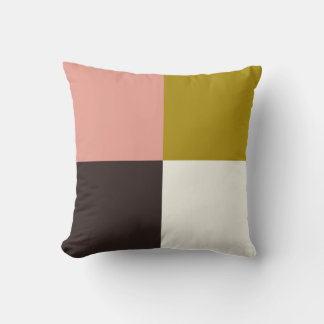 Gold Pink Chocolate Ivory Cushion