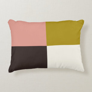 Gold Pink Chocolate Ivory Decorative Cushion