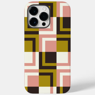 Gold Pink Chocolate Ivory Plaid Case-Mate iPhone 14 Pro Max Case