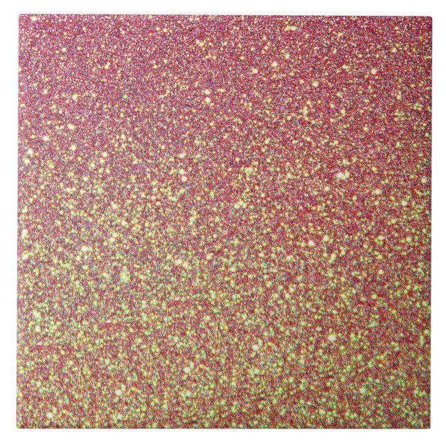 Gold Pink Glitter Texture Tile (Front)