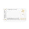 Gold Plane Ticket Boarding Pass Place Escort Card