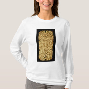Gold plate with 'lengthy' Etruscan inscription fro T-Shirt
