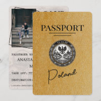 Gold Poland Passport Save The Date