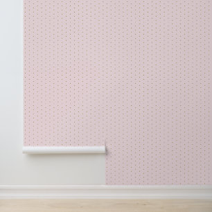 Gold Polka Dot Pattern Elegant Blush Pink Wallpaper