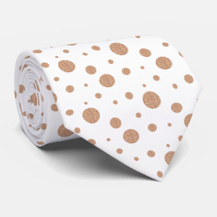 Gold polka dots napkins  tie