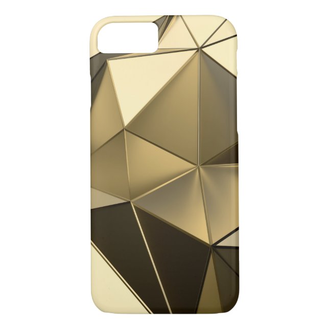 gold polygon design Case-Mate iPhone case (Back)