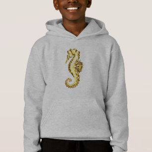 Gold Polygonal Seahorse