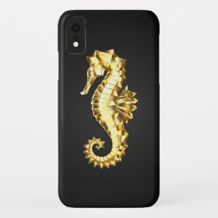 Gold Polygonal Seahorse Case-Mate iPhone Case