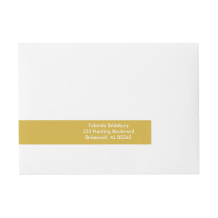 Gold Premium Colour Coordinated Wraparound Address Label