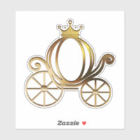 Gold Princess Carriage Blue Storybook Royal
