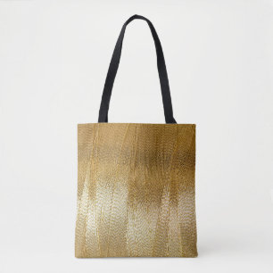 Gold Print Tote Bag