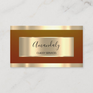 Gold Professional Consulting Dusty Meadow Business Card