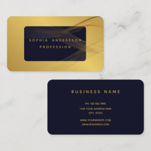 Gold Professional Elegant Modern Golden Business Card