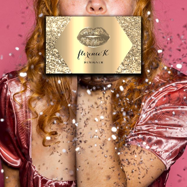 Gold Professional Permanent Makeup Artist VIP Business Card (Gold Professional Permanent Makeup Artist VIP Business Card)