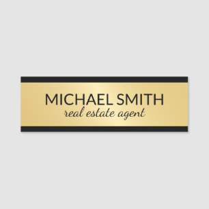 Gold Professional Personalised Name Tag