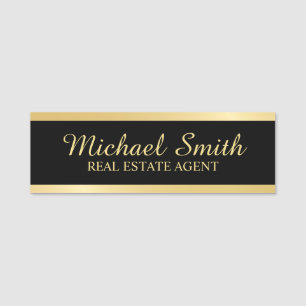 Gold Professional Personalised Name Tag