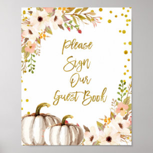 Gold pumpkin Please Sign our Guest Book.