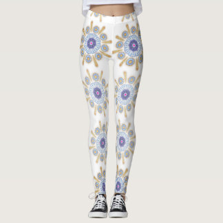 Gold, purple, and blue Captivating Leggings
