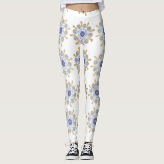Gold, purple, and blue Captivating  Leggings