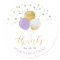 Gold & Purple Balloons | Party Favour Thank you