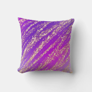 Gold Purple Cute Bright Fun Cushion