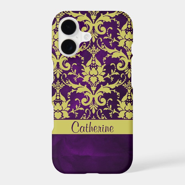 Gold Purple Damask (Back)