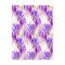 Gold purple floral rose pattern party tissue