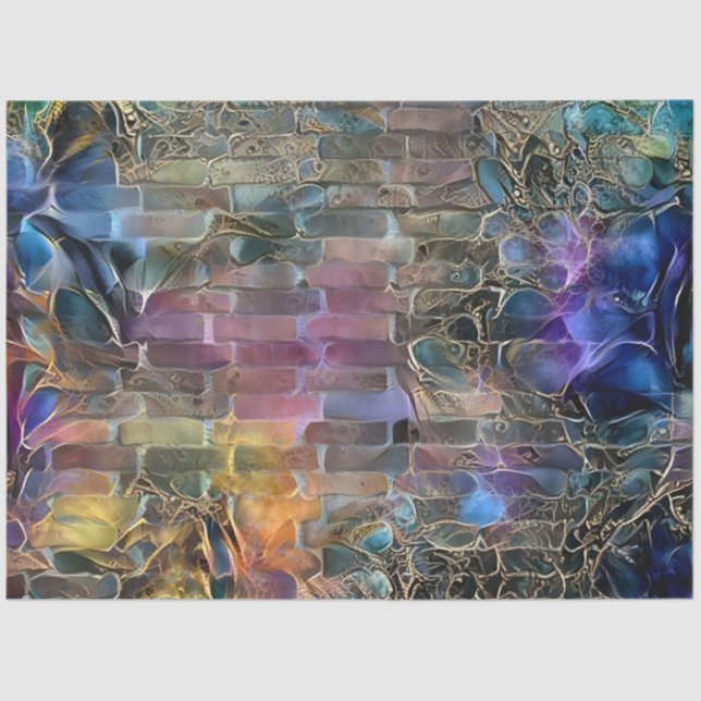 Gold Purple Wall Art Dream Tissue Paper (Front)