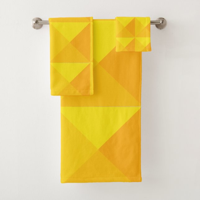 Gold Pyramids  Bath Towel Set (Insitu)