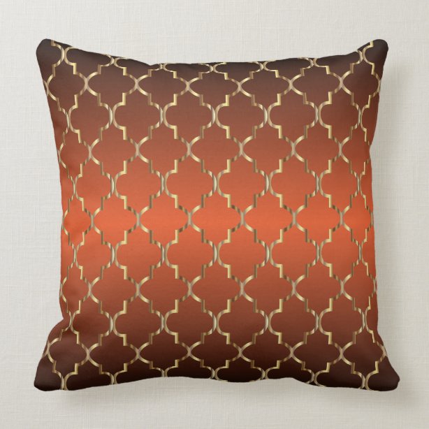 Burnt Orange Decorative & Throw Cushions Zazzle NZ