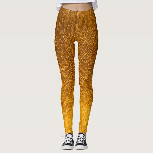 Gold Rays Leggings (Front)
