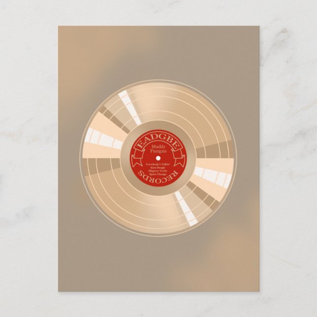 Gold Record Postcard (Front)
