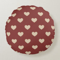 Gold Red Cream Glitter Hearts